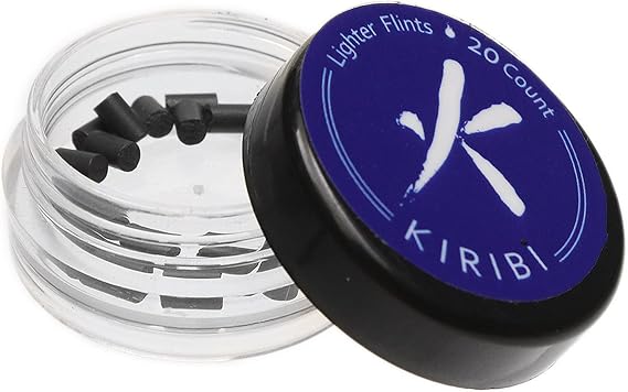 Lighter Flints - Soft Flint for Steel Strikers, 20 Count