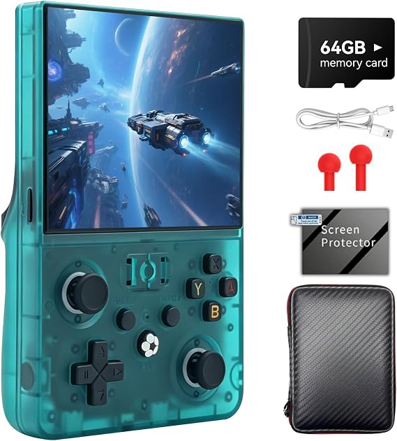 R36MAX 2 Retro Handheld Game Console, 4.5" IPS HD Display
