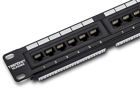 TRENDnet 24-Port Cat6 Unshielded Patch Panel,TC-P24C6