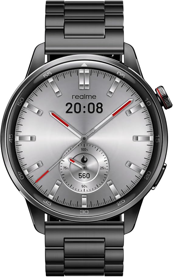 realme Watch S2, 1.43" AMOLED Display, IP68 Dust & Water Resistance, Customisable Watch Faces, AI Customised Health Tracking, Super AI Engine & Upto 20 Days Battery Smartwatch - (Gray Band/Gray)