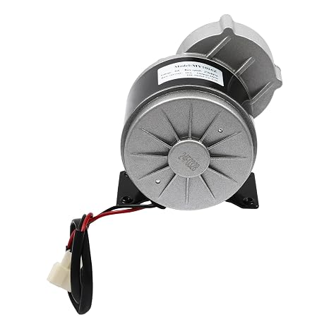 24V 250W Electro Motor Gear Reduction Electric Motor, Brushed DC Motor Powerful Electric Motor with Belt Pulley for Scooters, E-Bikes, Tricycles (36, Volts)