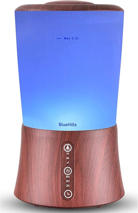 BlueHills 2L XL Essential Oil Diffuser Aroma Humidifier 2000 ML Dark Wood