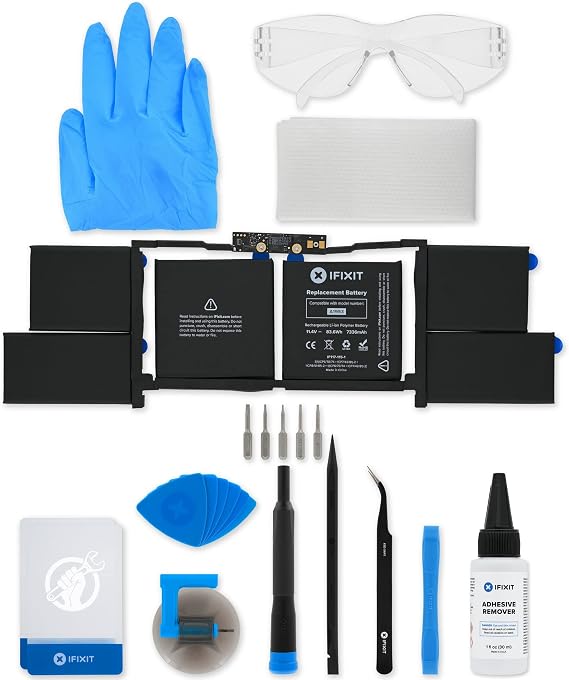 iFixit Battery Compatible with MacBook Pro 15" Retina (Mid 2018/2019) - Repair Kit