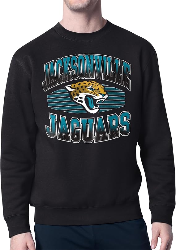 STARTER Men's NFL Team Grit Graphic Fleece Pullover Sweatshirt