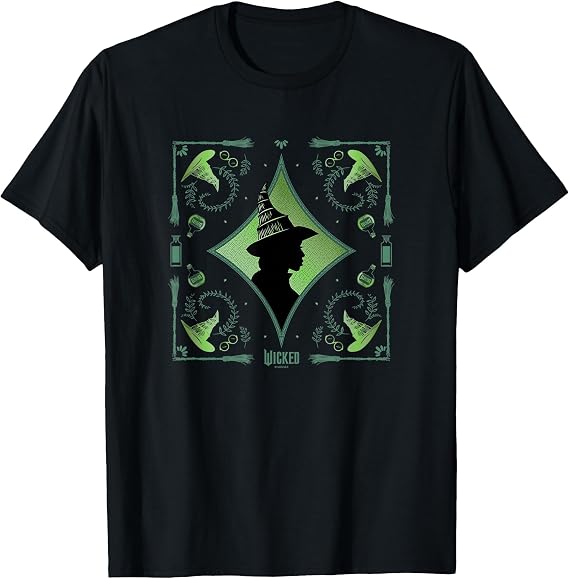 Wicked Elphaba Enchanted Broom Silhouette T-Shirt