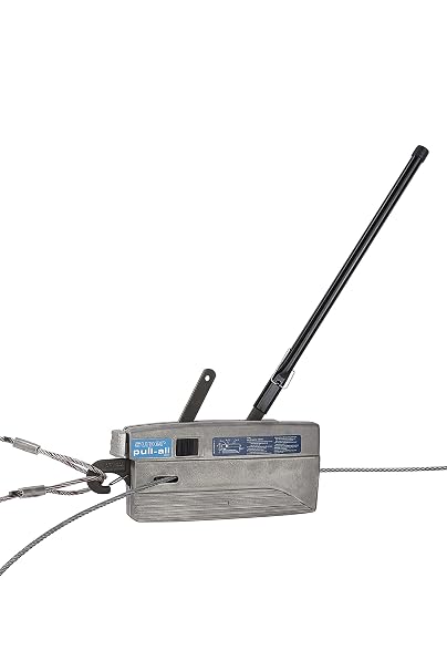 Super Pull-All J5 Light Duty 1,100 lbs. (500 kg) Winch Hoist with Unlimited Wire Rope for Tree Removable, Recovery, and Vehicle