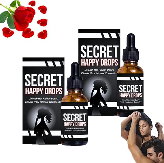 Secret Happy Drops, PleasurePeak Oral Drops, Happy Hormones Drops Womens, Enhancing Sensitivity and Pleasure, Boost Energy Levels, Promoting Relaxation (2pcs)