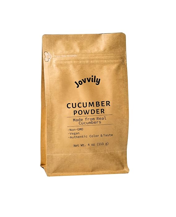 Jovvily Cucumber Powder - 4oz - Real Cucumbers - Easily Dissolves