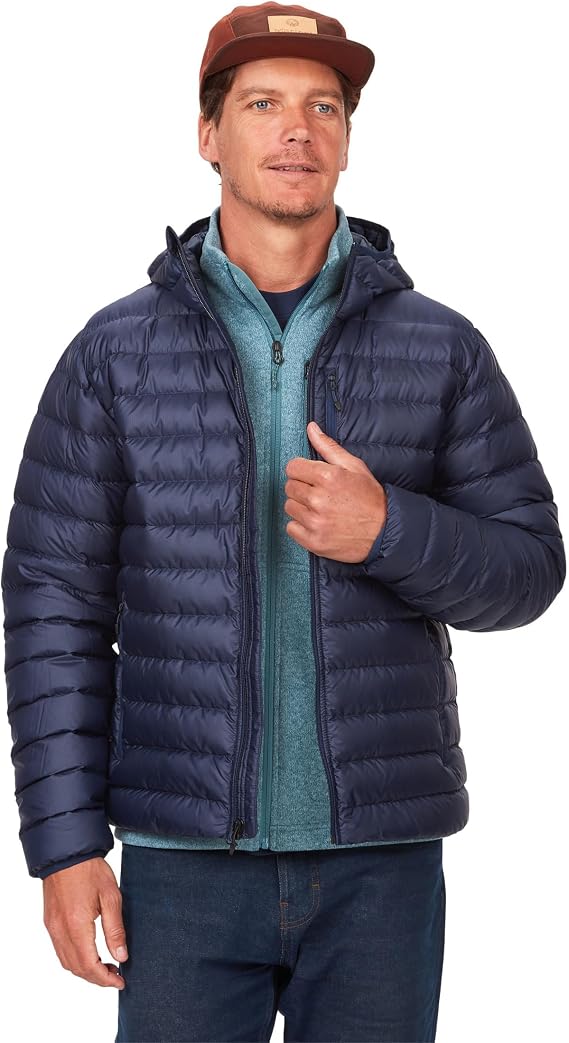 MARMOT Men's Highlander Hoody Warm Down Jacket, Insulated Hooded Winter Coat, Breathable 700 FP Down Puffy, Lightweight Packable Outdoor Jacket, Windproof (pack of 1)