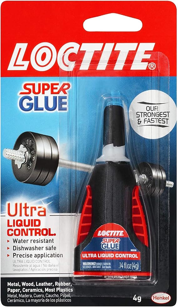 Loctite 1647358 Liquid Super Glue, Clear, 0.14oz, 1/ea