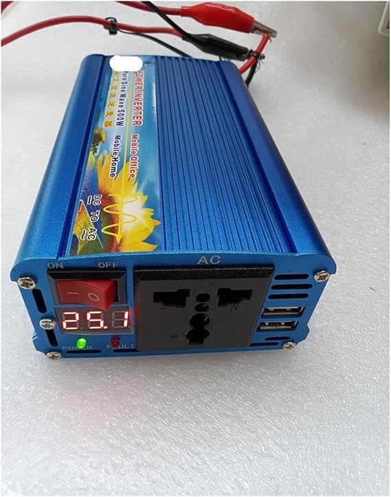 Digital Display 500W DC 12V/24V/48V to AC 110V/120V/127V/220V/230V 50HZ/60HZ Pure Sine Wave Inverter(1KW 50HZ,48V-110-120V)