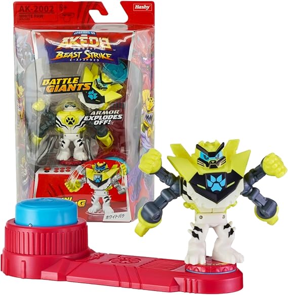 AKEDO Husp Top In White Pow/Battle Giants & Beast Pack