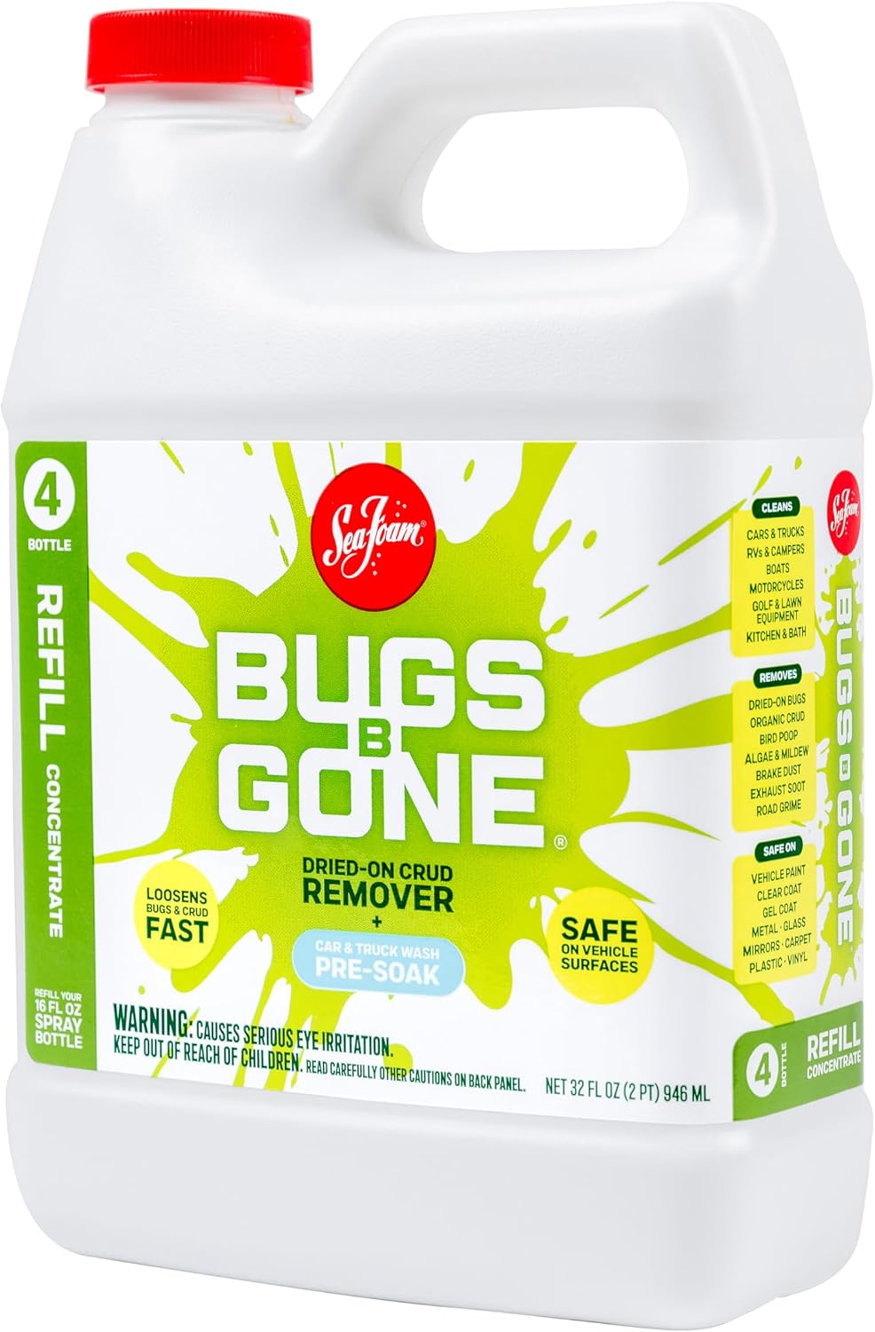 Sea Foam Bugs B Gone Refill Concentrate, BBG32, 32 oz