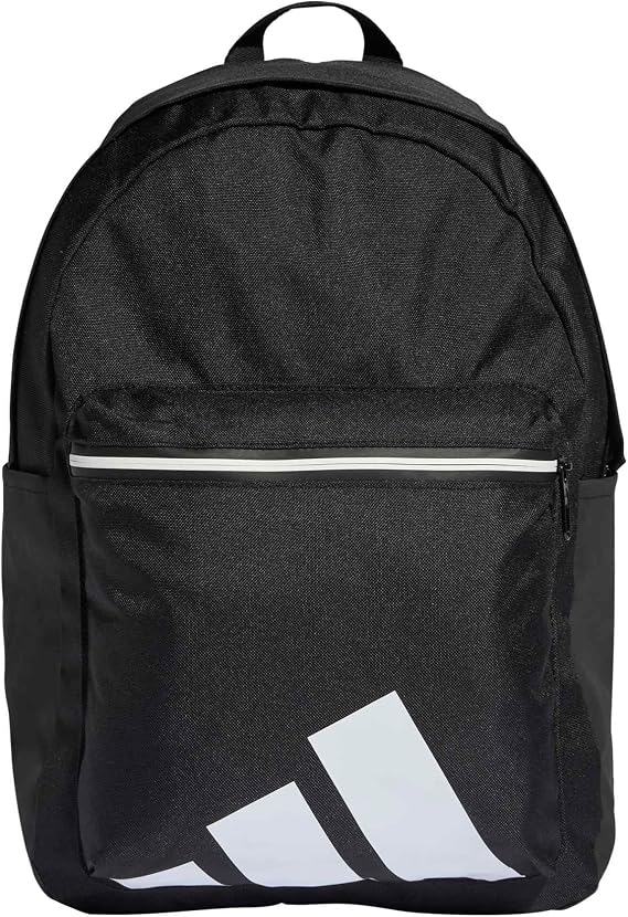 adidas Unisex Essentials Back To Campus Bars Backpack, black/white, One size