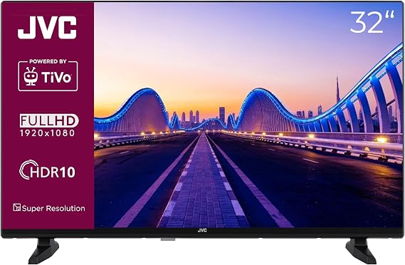 JVC TV 32 Inch Smart TV Powered by TiVo (Full HD HDR Triple Tuner 6