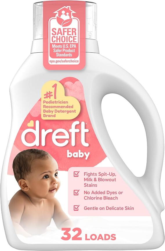Dreft Baby Liquid Laundry Detergent, Fights Stains, Removes Odors, 32 loads, 42 fl oz