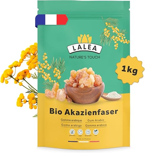 Organic Acacia Fibre Powder - 1 kg - 90% Fibre Fibre Powder Made from Acacia Fibres Organic Vegan & Keto Gluten Free Gum Arabic Powder Fibre Supplement