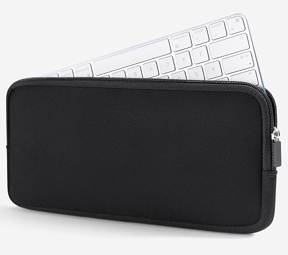Premium Magic Keyboard Case Sleeve, Padded Shockproof Neoprene Bag for 2025-2021 Apple Magic Keyboard w/out Touch ID A2449 A2450 Accessories Cover Soft Pouch