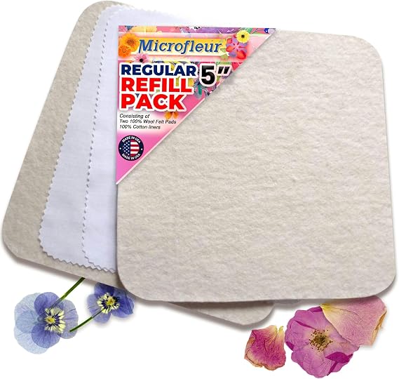 Microfleur Microwave Flower Press Refill Pack, DIY Floral Art - 5" (13 cm)