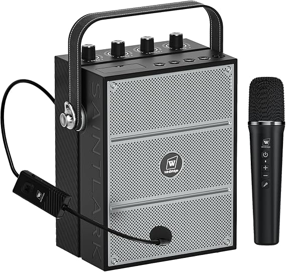 S97 60W Powerful Wireless Voice Amplifier with Dual Microphones