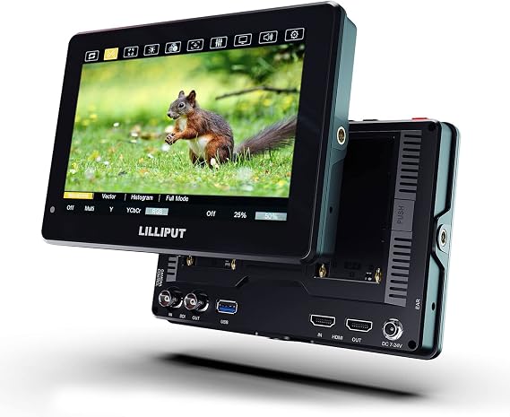 LILLIPUT HT7S 7 Inch 2000nits Camera Field Monitor with Touch Screen 1920x1200 4K HDMI 2.0 3G-SDI Input 3D LUT Waveform Histogram
