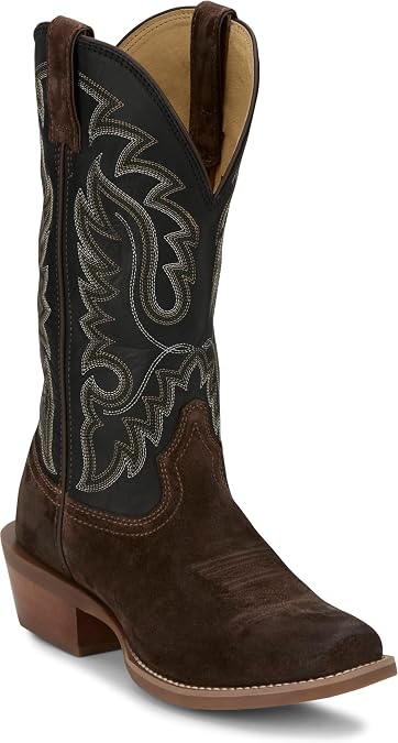 Justin Cowboy Town Men's 13" Boot - Durable Leather Western Style, Classic Design, Comfortable Fit for Everyday Wear