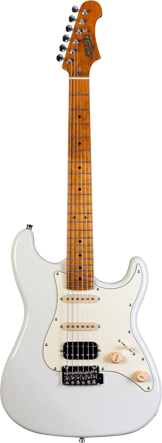 JS400 OW Strat Guitar, HSS Alnico pickups, solid basswood body, 22 frets roasted maple neck, 2 point tremolo