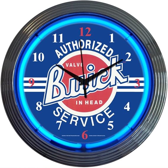 GM Buick Service Neon Clock