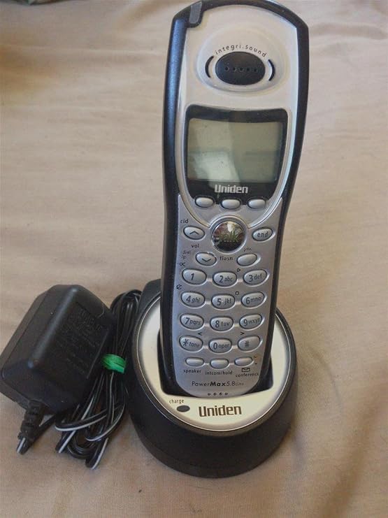 Uniden TCX805 Accessory Handset For One- or Two-Line Systems (Silver/Black)