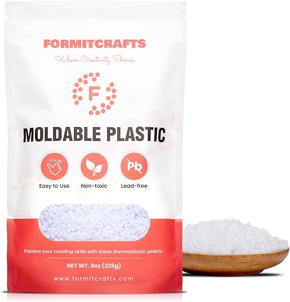 Thermoplastic Beads - 1lb Polymorph Pellets - Moldable Plastic Beads - Melting Pellets for Modeling, Sculpting, Cosplay