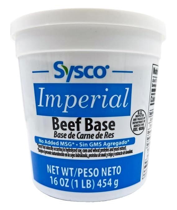 Sysco Beef Base | Soup Stew Chowder Gravy Sauce | 16 oz.