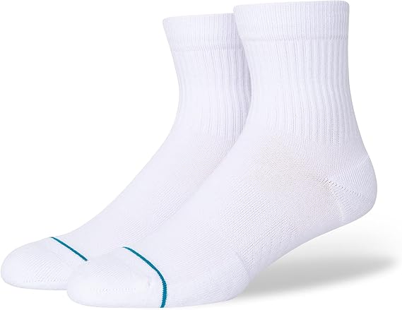 Stance Icon Quarter Socks - White