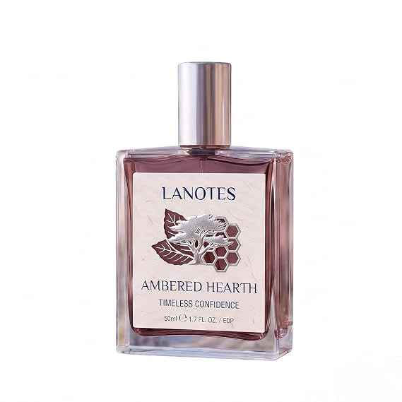 Ambered Hearth Eau De Parfum Long Lasting Cologne Spray for Men & Unisex Warm Vanilla Aged Tobacco Leaf Honey Cinnamon Citrus Notes Clean Vegan Perfume Gift 1.7 Fl Oz / 50ml