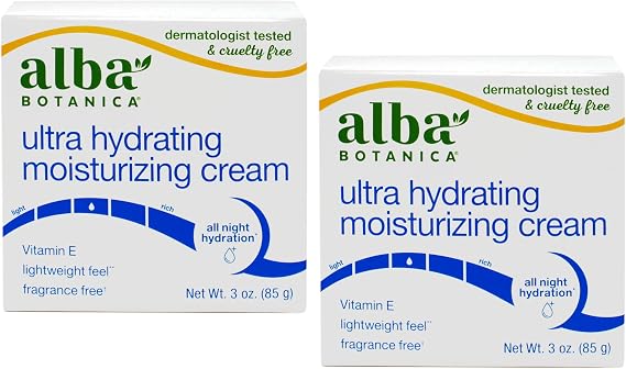 Alba Botanica Hawaiian Moisture Cream, Soothing Jasmine and Vitamin E, 3 Ounce