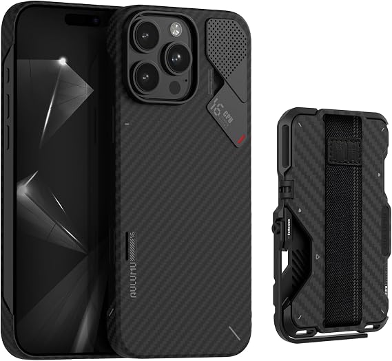 Aulumu A16 Aramid Fibre + G03 Carbon Fibre for iPhone 16 Pro Max | Luxury Technology Kit
