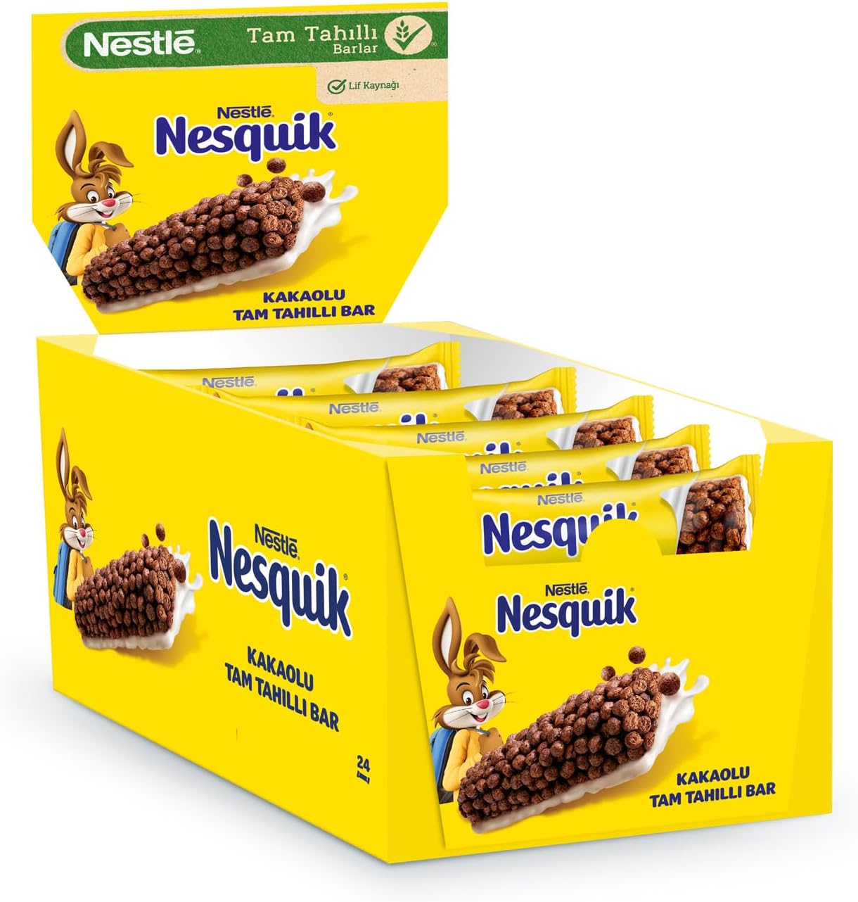 Nesquik Cocoa Full Grain Crisp Bar 25g x 24