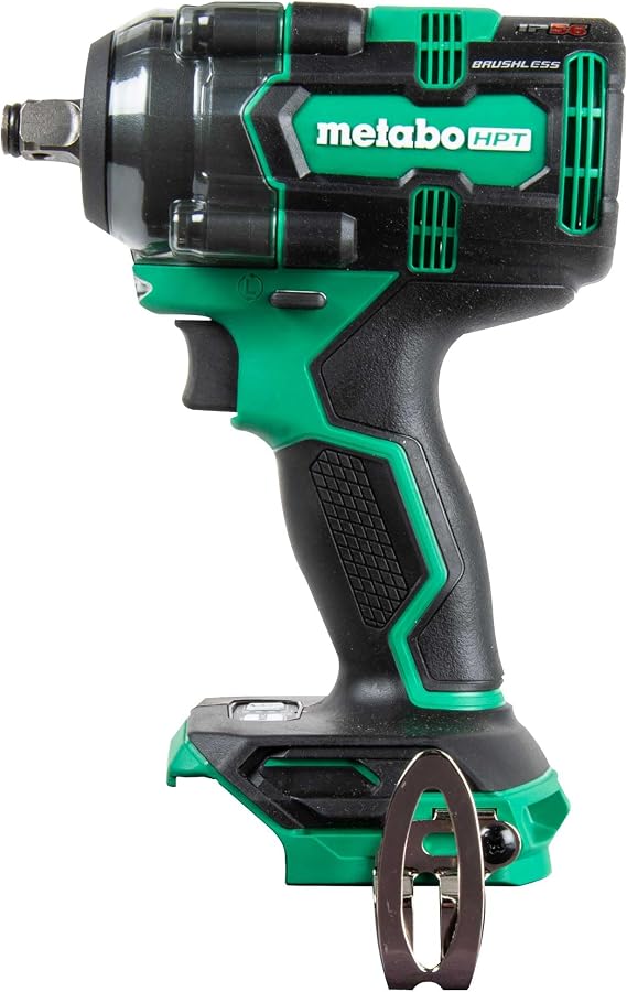 Metabo HPT 18V MultiVoltTM Cordless 1/2-Inch Impact Wrench Kit, Tool Only - No Battery, WR18DHQ4