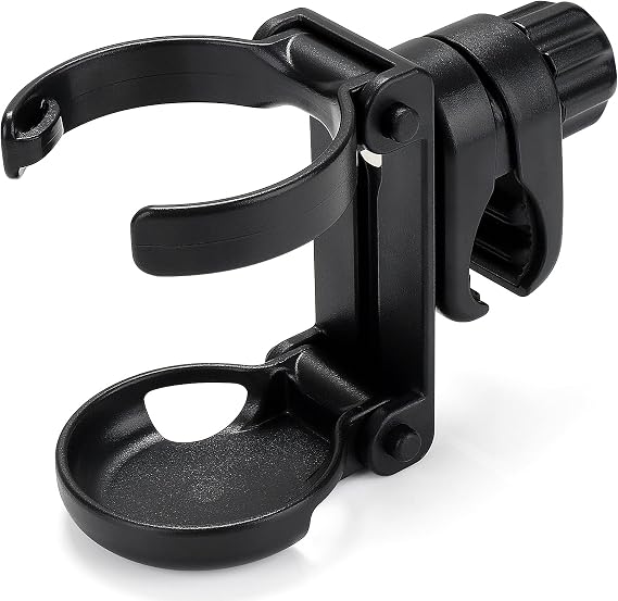 Accmor Stroller Cup Holder, Foldable 360 Rotatable Universal Cup Holder for Bike, Wheelchair, Walker, Scooter