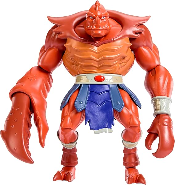 Masters of the Universe Origins Action Figure Deluxe Clawful 200X Cartoon Collection, 5.5-inch 1980s TV Warrior Grip of Evli, Detailed Design