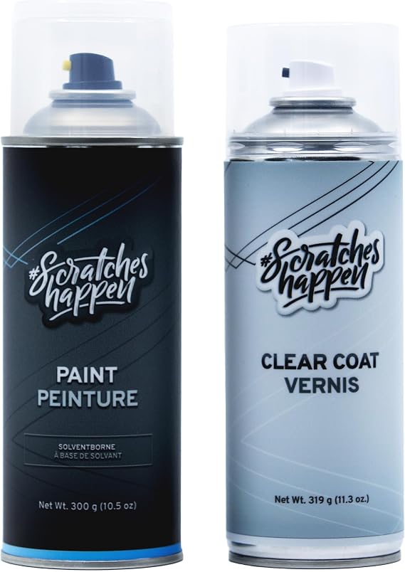 ScratchesHappen Exact-Match Spray Paint - Grigio Argentovivo/Silverstone Gray Metallic (620/B/PAD/NAD) for Alfa Romeo - Essential (Paint + Clear Coat)