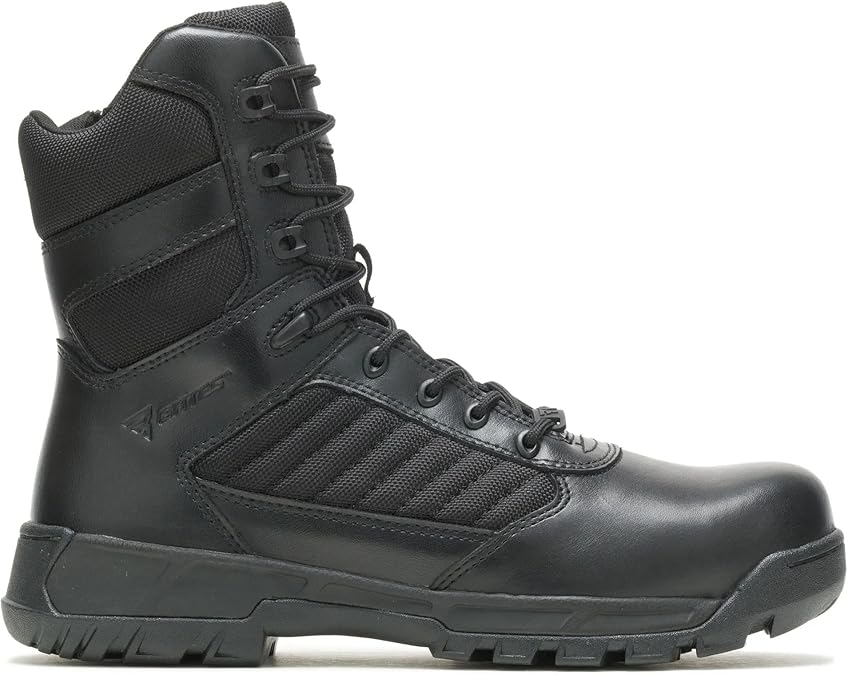 Bates Men's Tactical Sport 2 Black Tall Side Zip Composite Toe EH Boots
