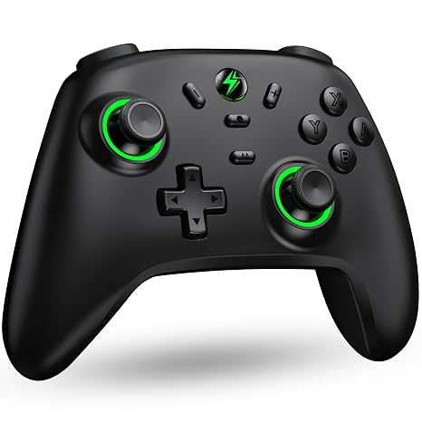 Wireless Switch Controller Compatible with Nintendo Switch/Switch Lite/Switch OLED for Windows PC IOS Android, Switch Remote with Motion Control/Vibration/Turbo/Wakeup Sega Saturn Accessories