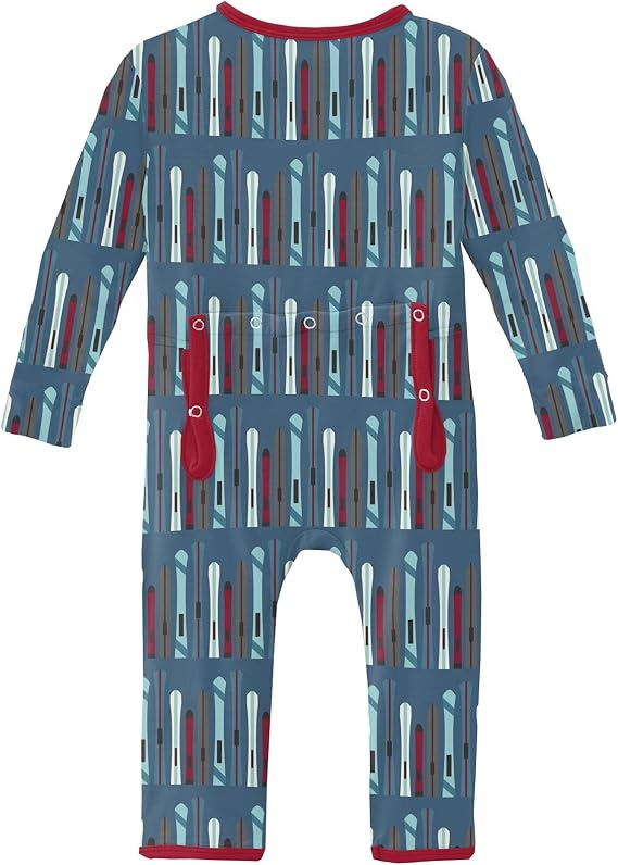 KicKee Print Coverall with Zipper, Super Soft Baby Clothes, Baby and Kid One Piece Sleepwear