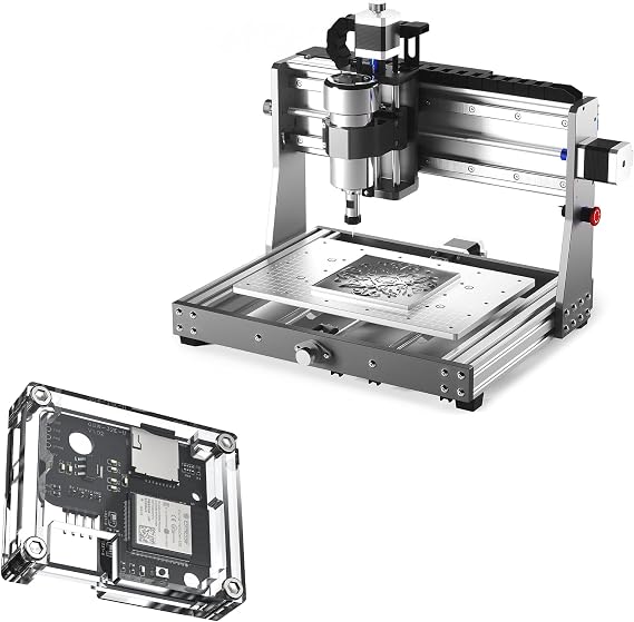 Genmitsu 3020-PRO MAX V2 CNC Router Machine + GGW-UART Wireless Wi-Fi Module Kit, App G-Code Sending