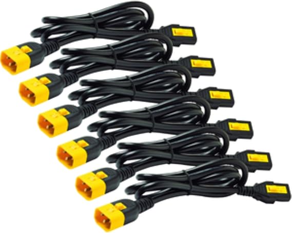 APC Cables APC Power Cord Kit (6 EA), Locking, C13 to C14, 0.6m