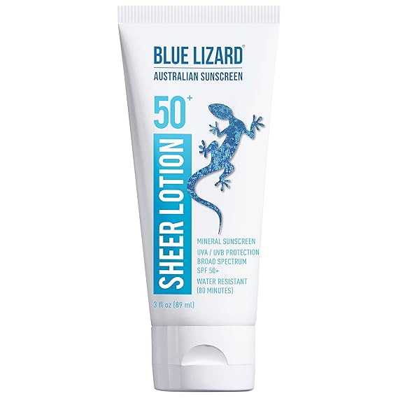Blue Lizard Australian Sunscreen Sheer Lotion Body, SPF 50+ 3 oz.
