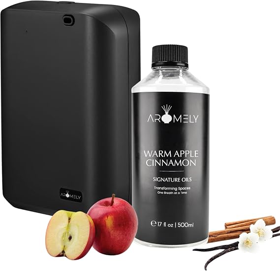 AROMELY ARO X25 Smart Scent Diffuser with Apple Cinnamon Scent Oil 500 ml