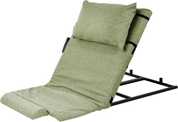 Lifting Bed Backrest,Sit-up Bed Lift Assist - Electric Auxiliary Backrest with Remote Control, Cushion and Foot Pad Included for Handicap Patient