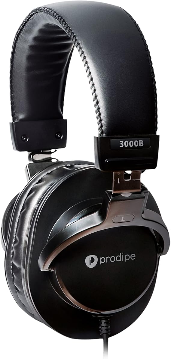 Prodipe 3000B Professional Studio Headphone, Black