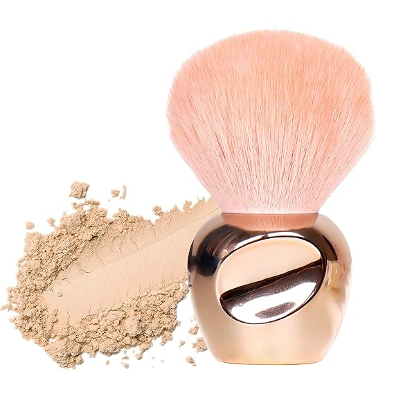 Mini Multitask Makeup Brush, Blush Brushes, Large Face Powder Brush for Loose or Pressed Setting Powder, Bronzer Make up Brush with Plush Fibers, Nail Dust Brush Nail Art Dust Powder Remover Brush